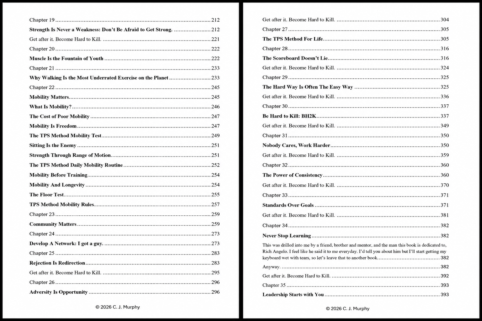 Table of Content 212-393