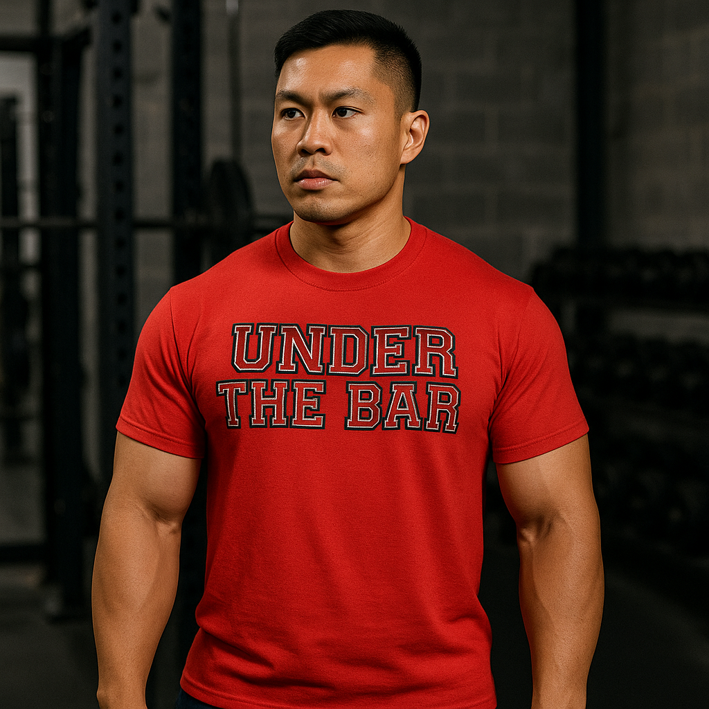 elitefts under the bar tee red-all-groups