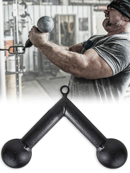 picture of Triceps Press Down with 4" Hand Balls in use