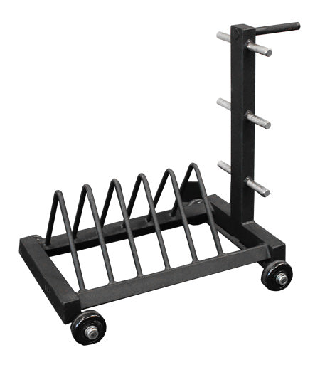 elitefts Bumper Plate Rack with Wheels 6 Plate Signature Series