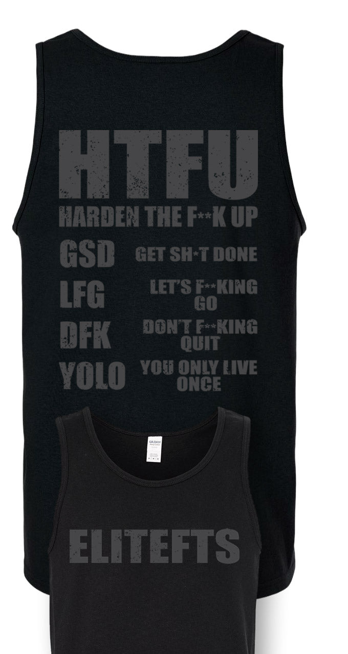 HTFU Tank Top black