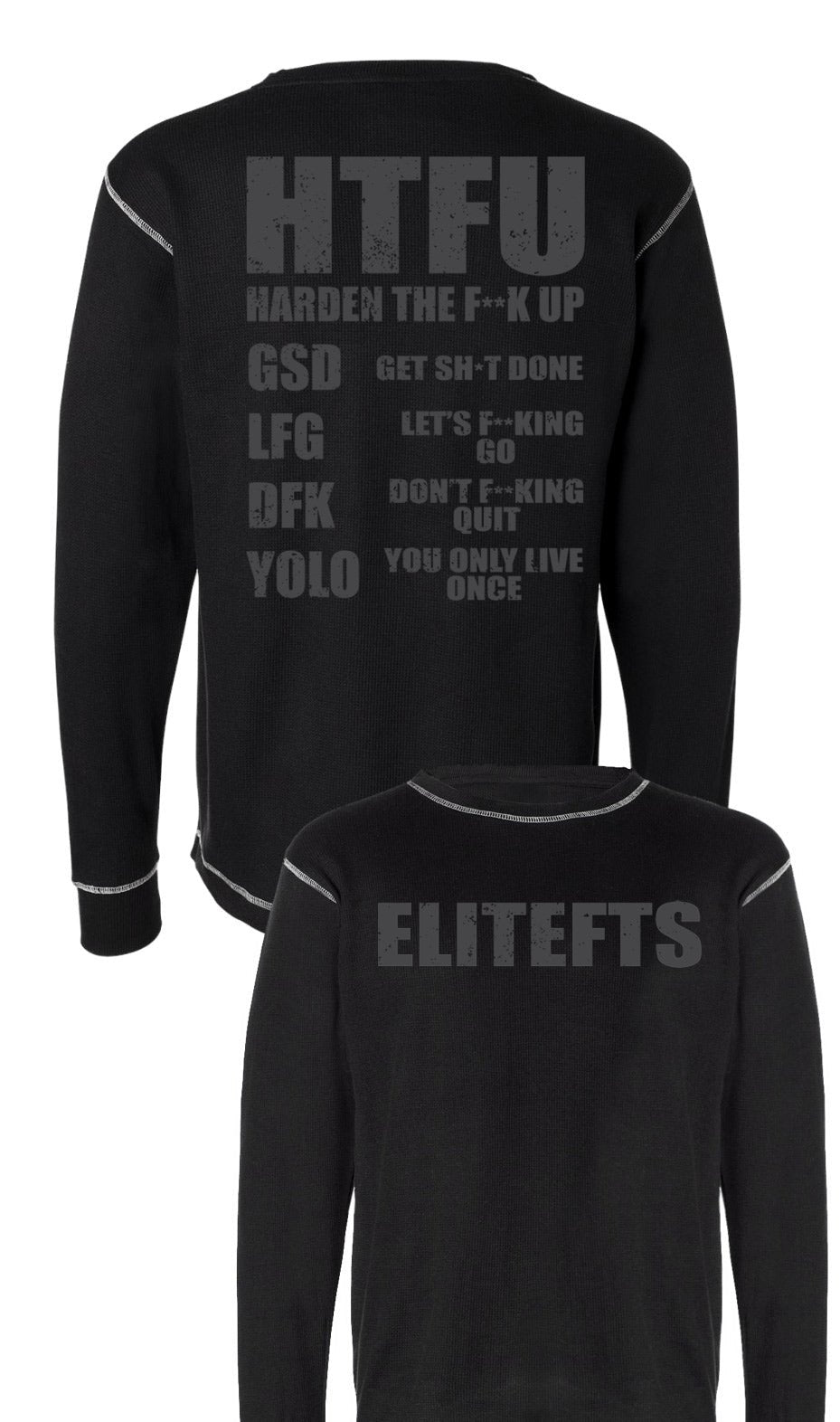 elitefts HTFU Thermal Long Sleeve Shirt black