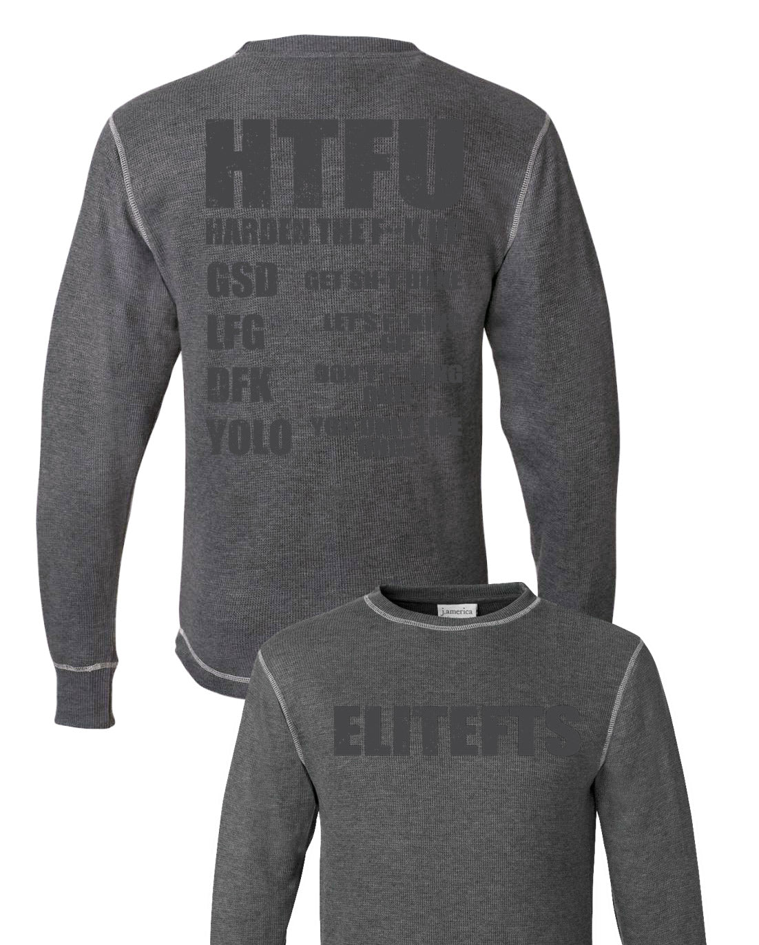 elitefts HTFU Thermal Long Sleeve Shirt grey