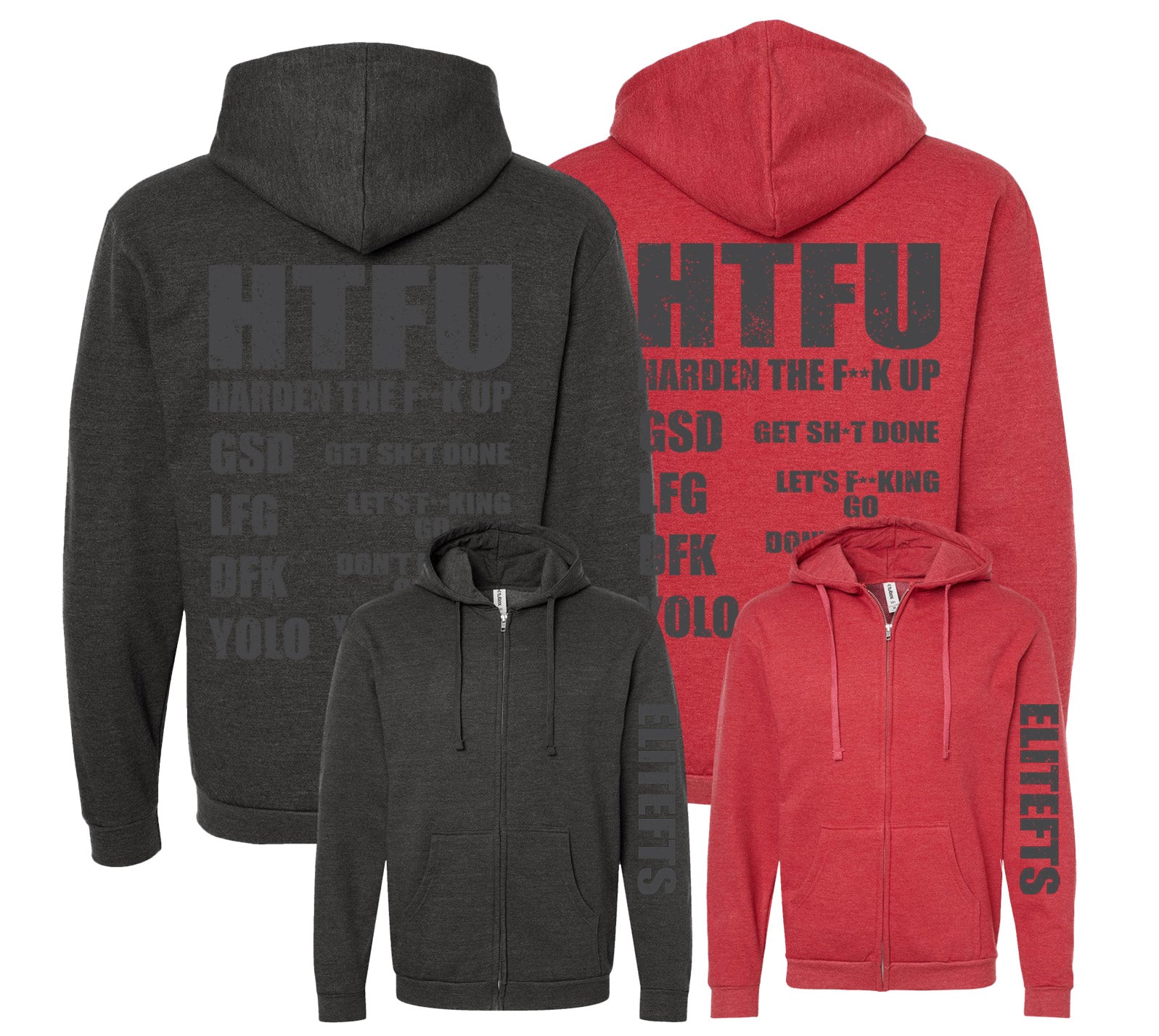 elitefts HTFU Full Zip Hoodie – EliteFTS