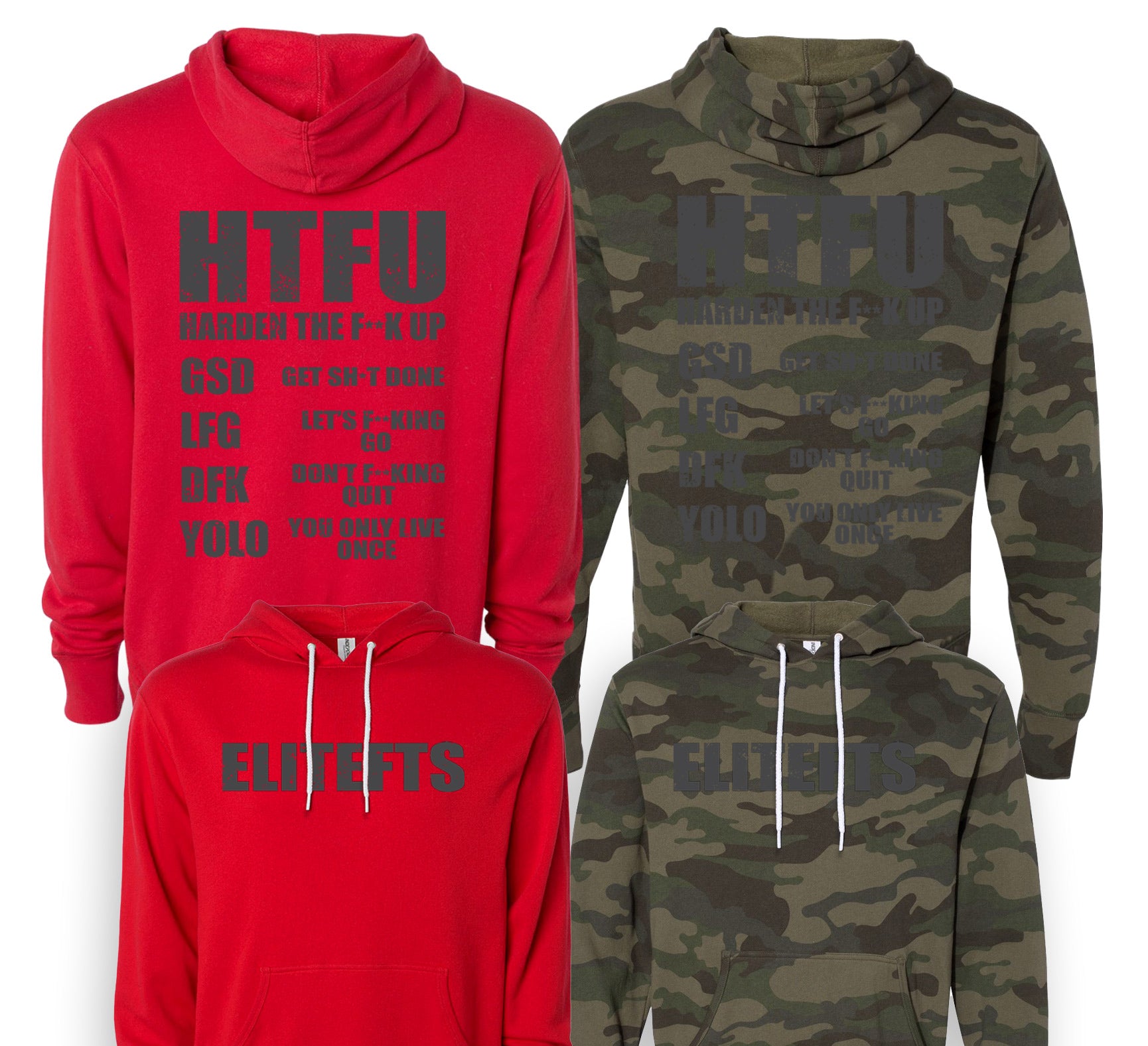 elitefts HTFU Lightweight Hoodies