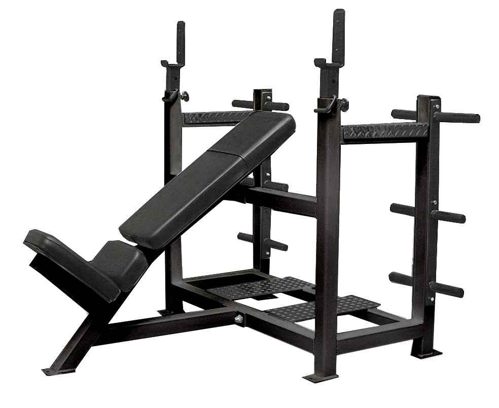 Olympic Incline Bench w/ Weight Racks