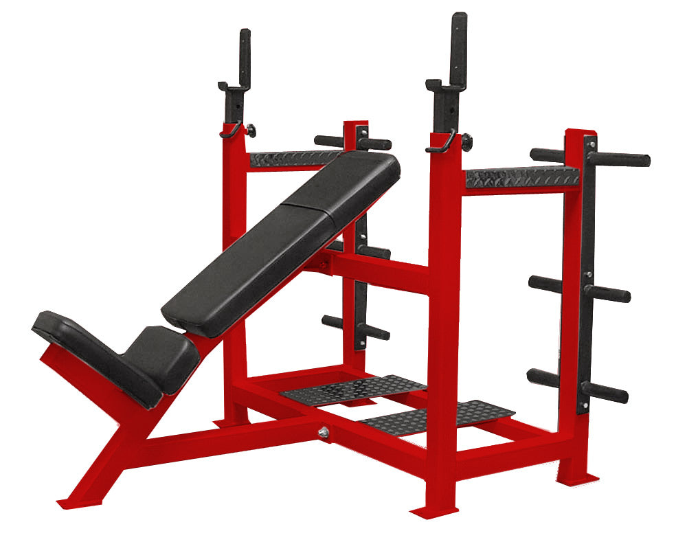 Olympic Incline Bench w/ Weight Racks
