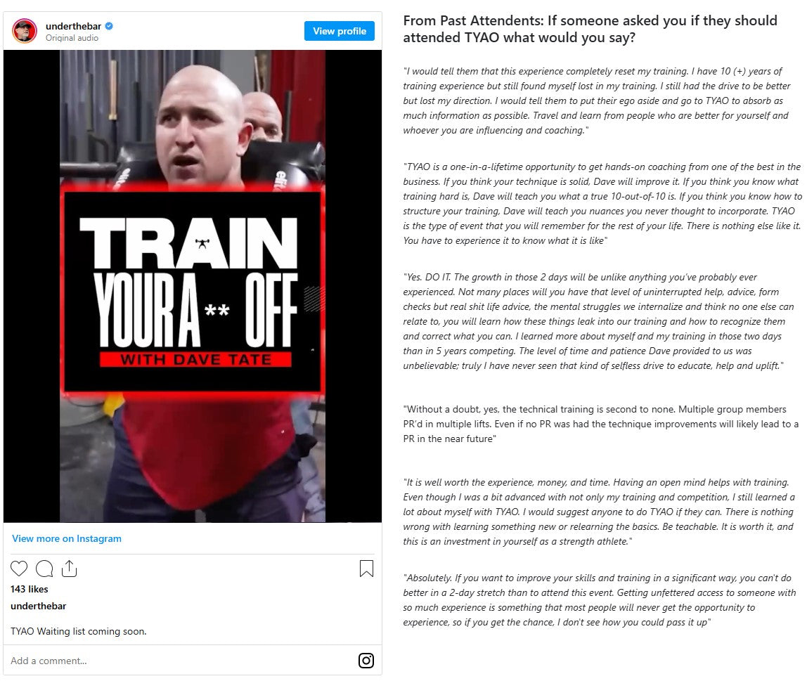 Past Attendent quotes