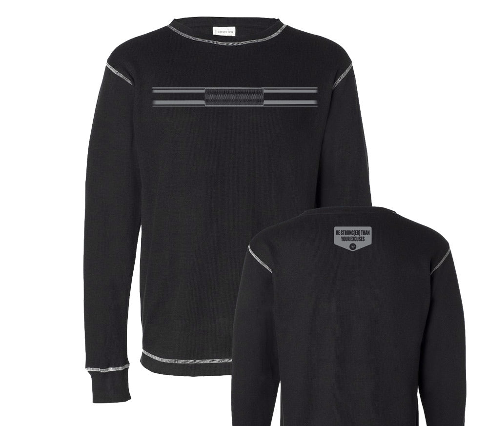 picture of elitefts Barbell Thermal Long Sleeve Shirt black