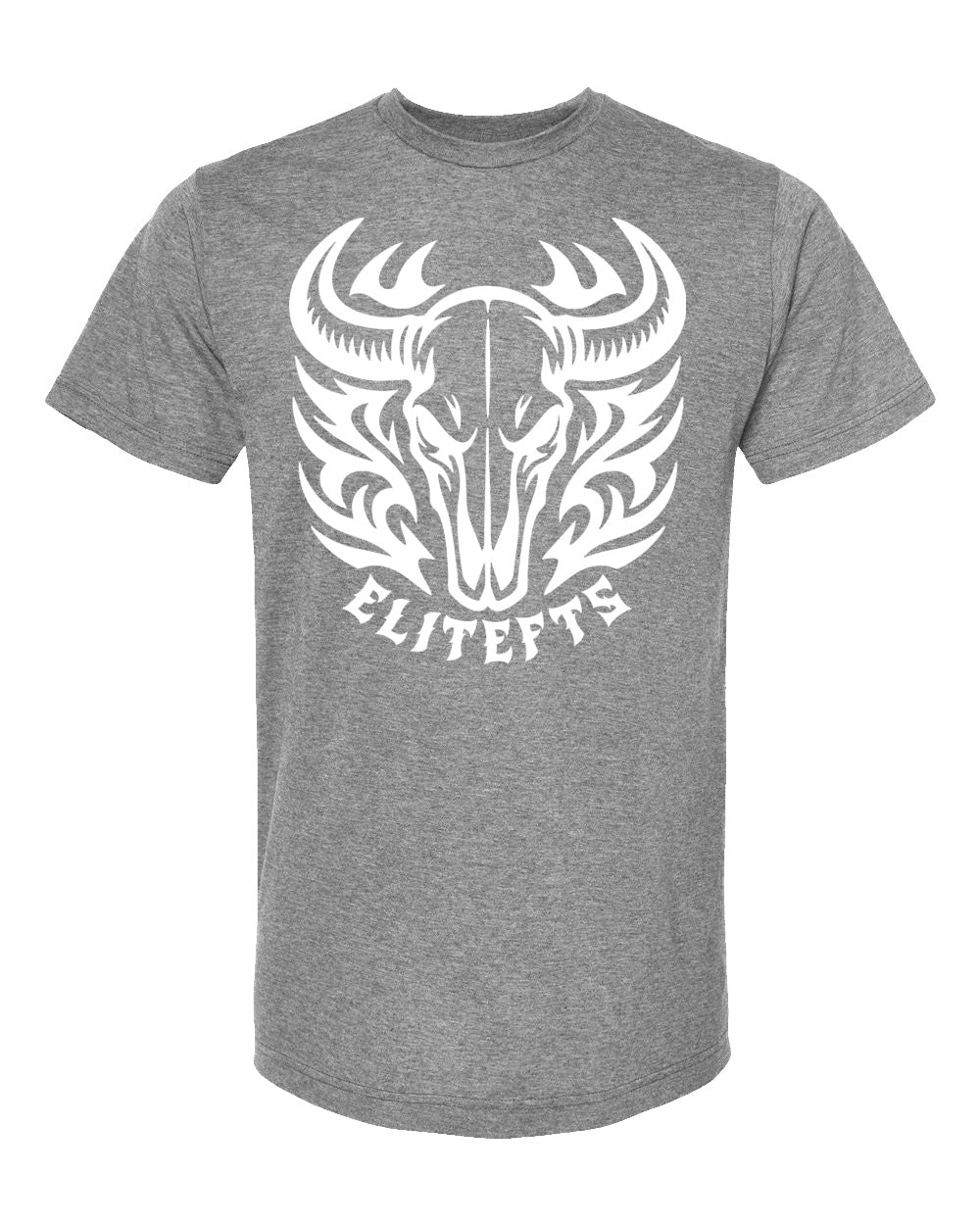 elitefts Bull Skull Premium T-Shirt grey