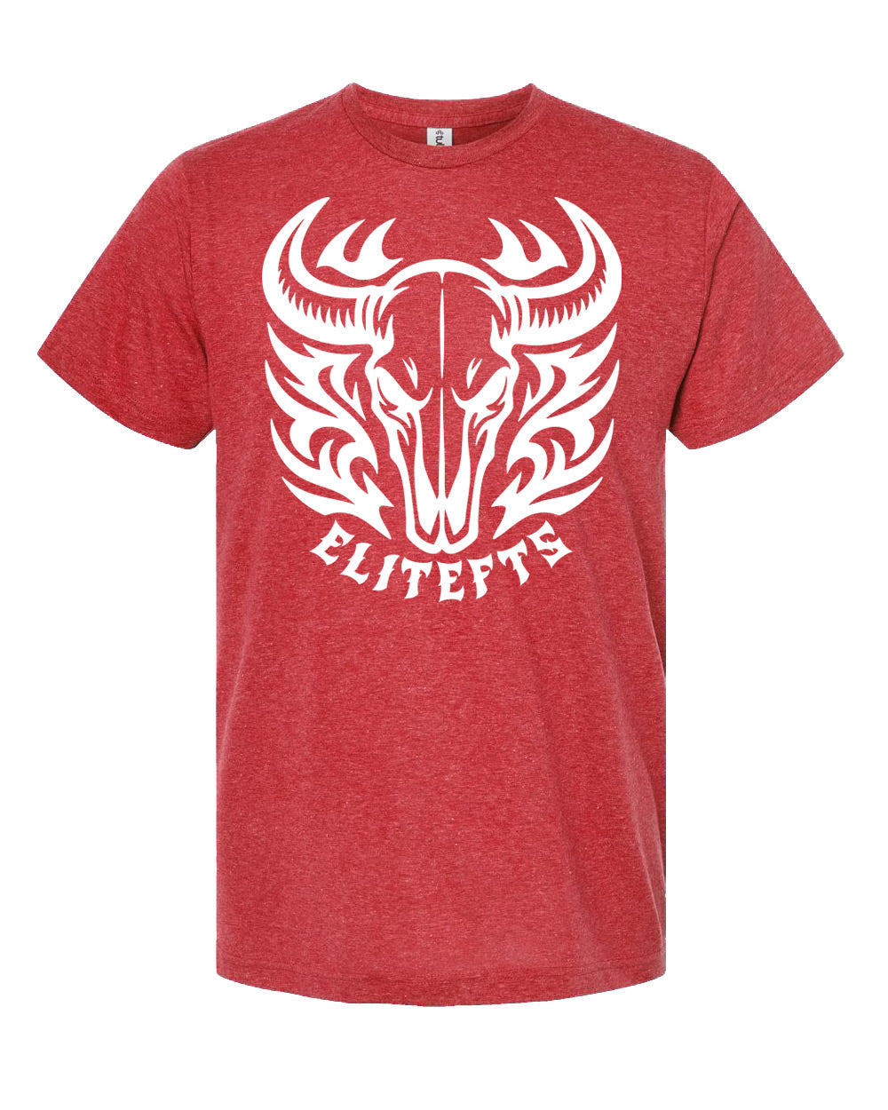 elitefts Bull Skull Premium T-Shirt red