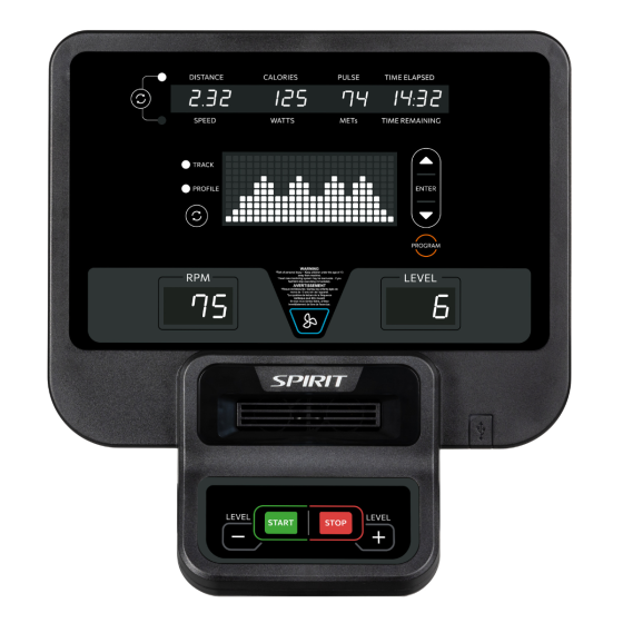 Spirit Fitness CE800 Elliptical Trainer