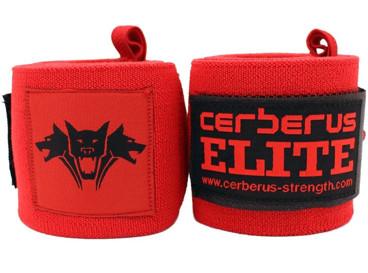 Cerberus Elite Wrist Wraps RED 35 INCH