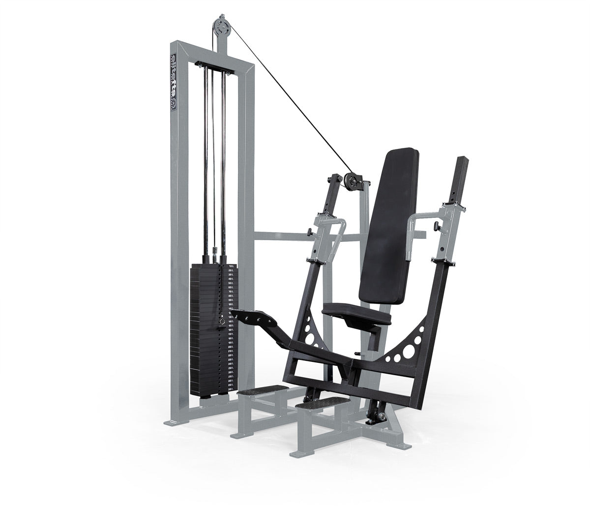 elitefts Signature Seated Chest Press w/Adjustable Handles