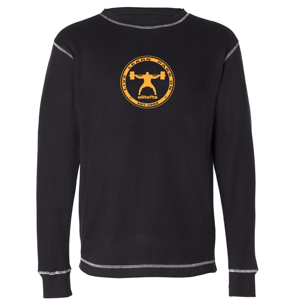 picture of elitefts Coin Thermal Long Sleeve Shirt black
