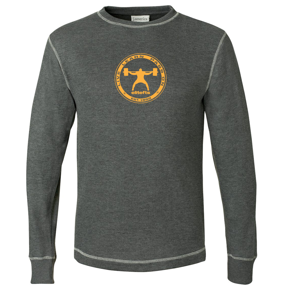 picture of elitefts Coin Thermal Long Sleeve Shirt grey