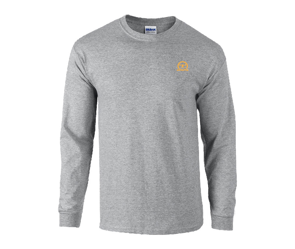 elitefts Crescent Gold Small Long Sleeve T-Shirt grey