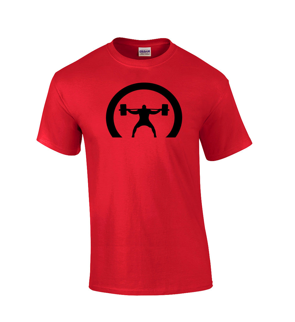 elitefts Crescent Only Black T-Shirt red