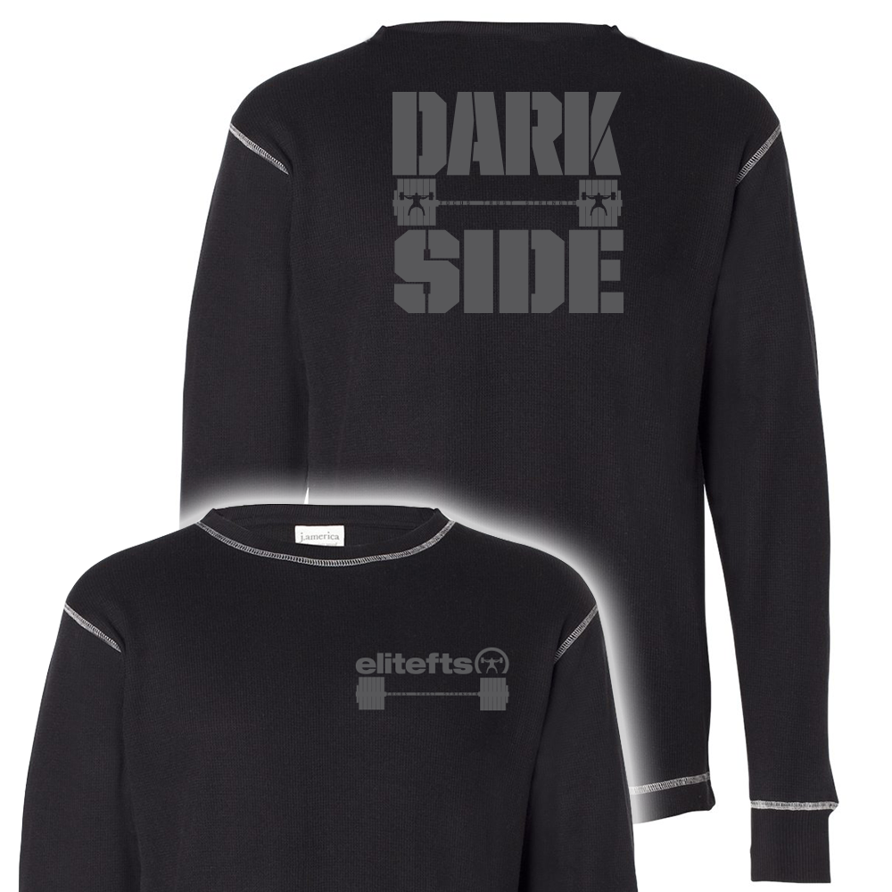 elitefts Darkside Barbell Thermal Long Sleeve Shirt black