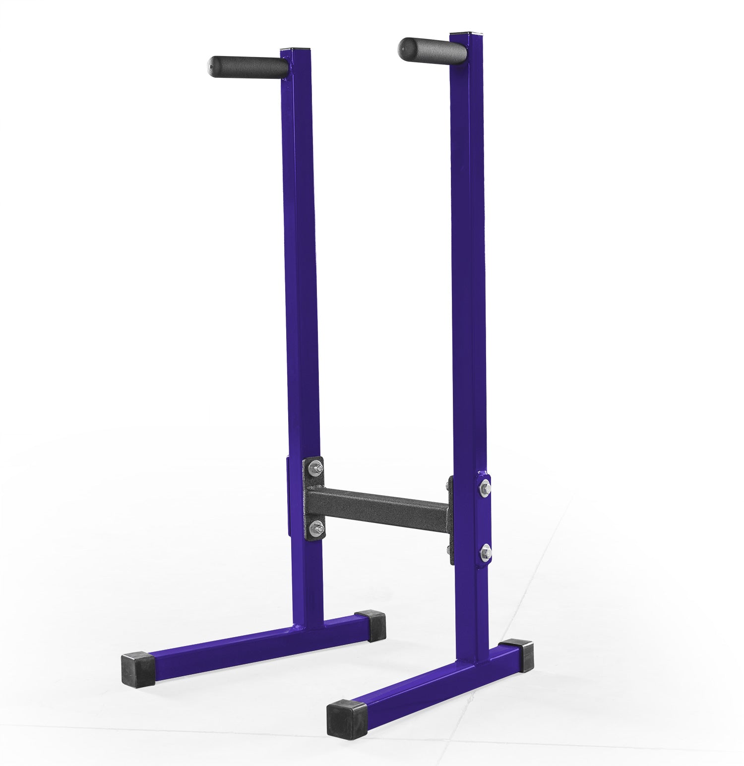 Purple weightlifting stand on a white background