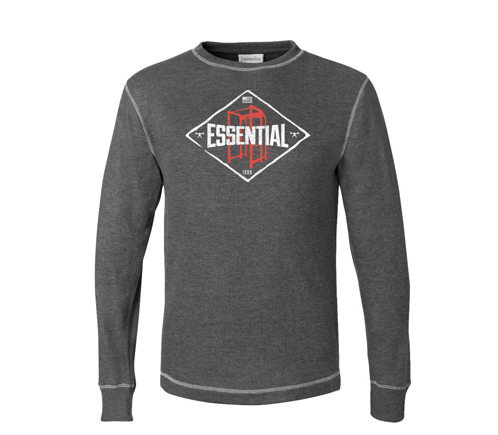 elitefts Essential Rack Thermal Long Sleeve Shirt grey