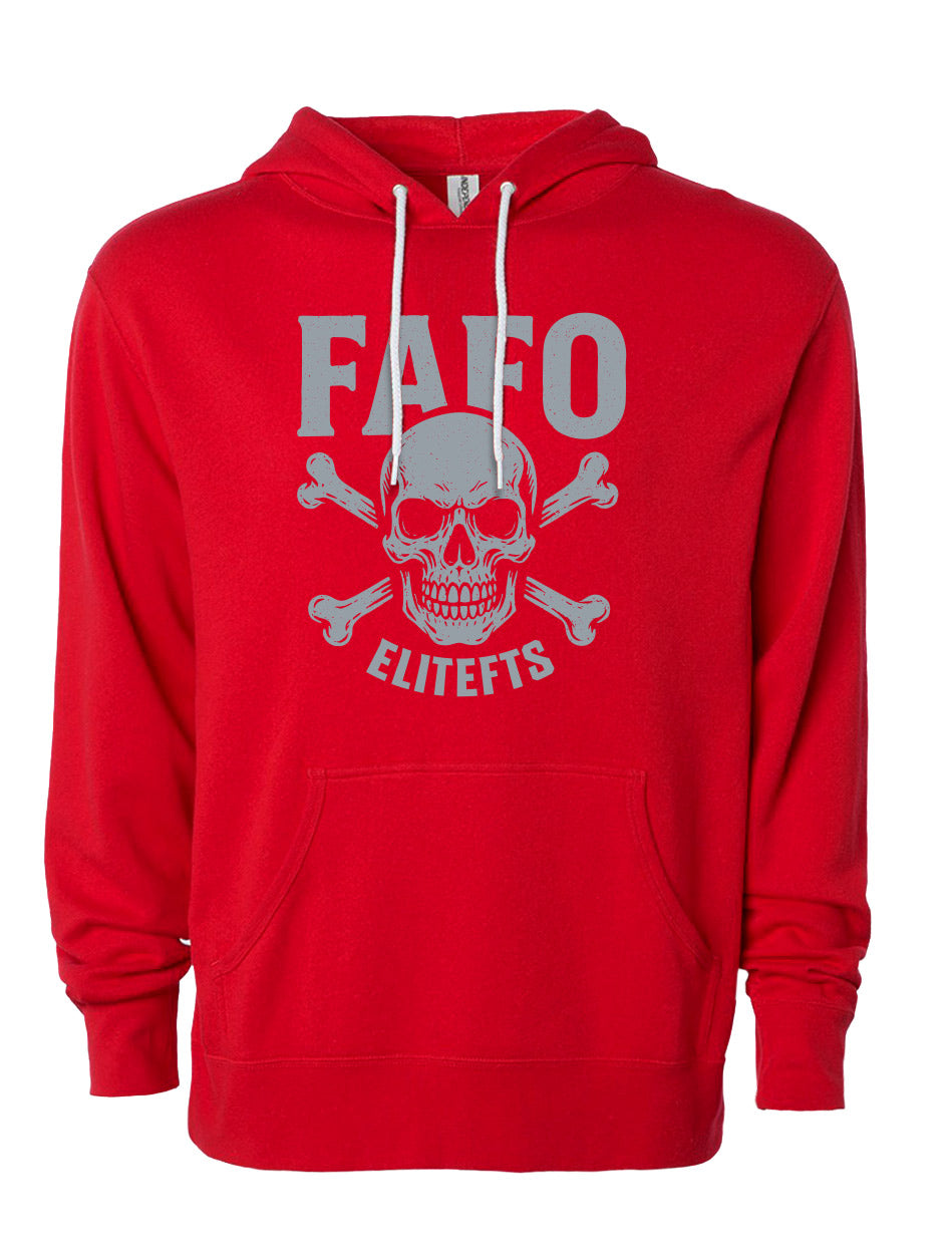 elitefts FAFO Lightweight Hoodie red