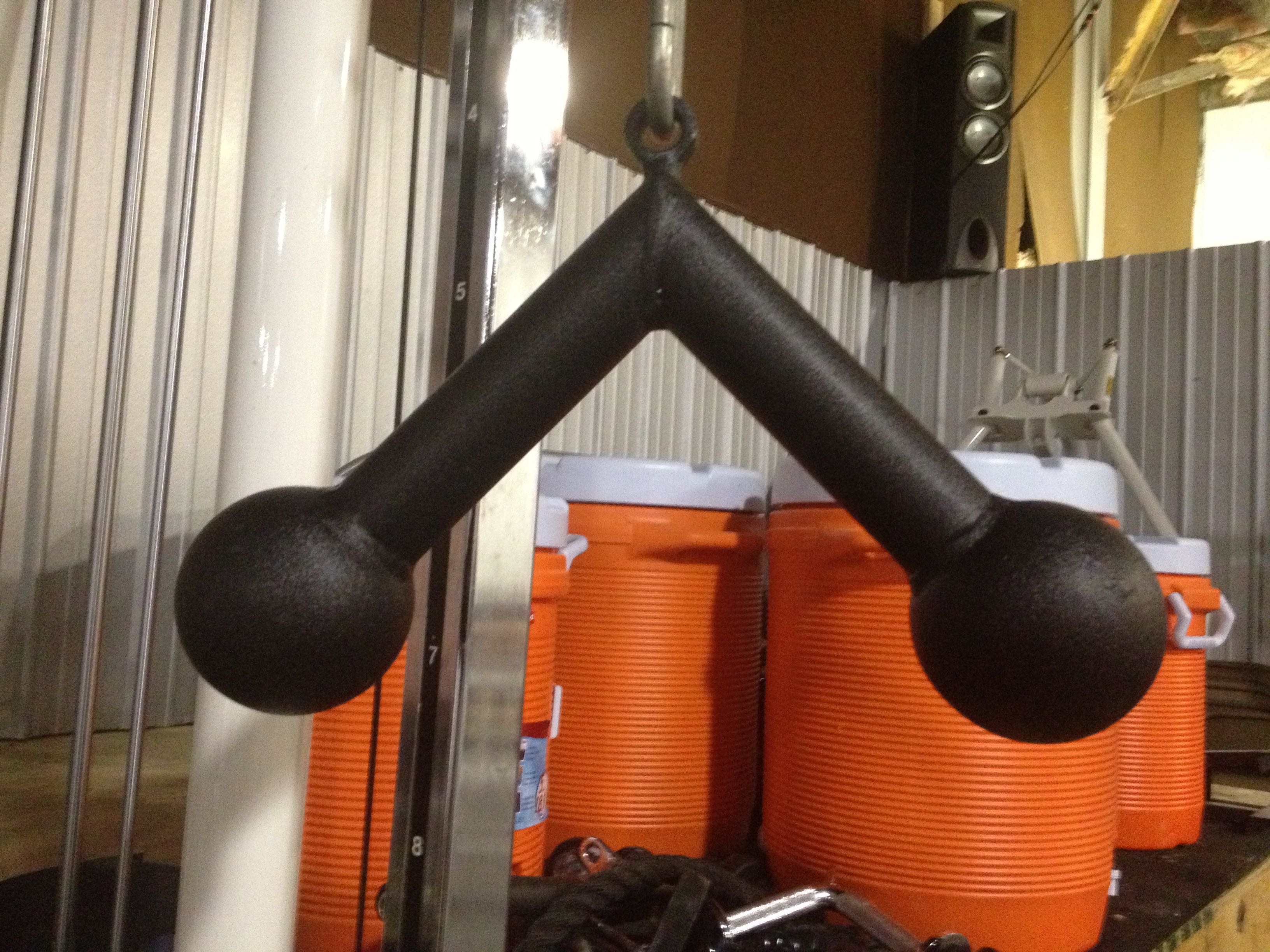 picture of Triceps Press Down with 4" Hand Balls