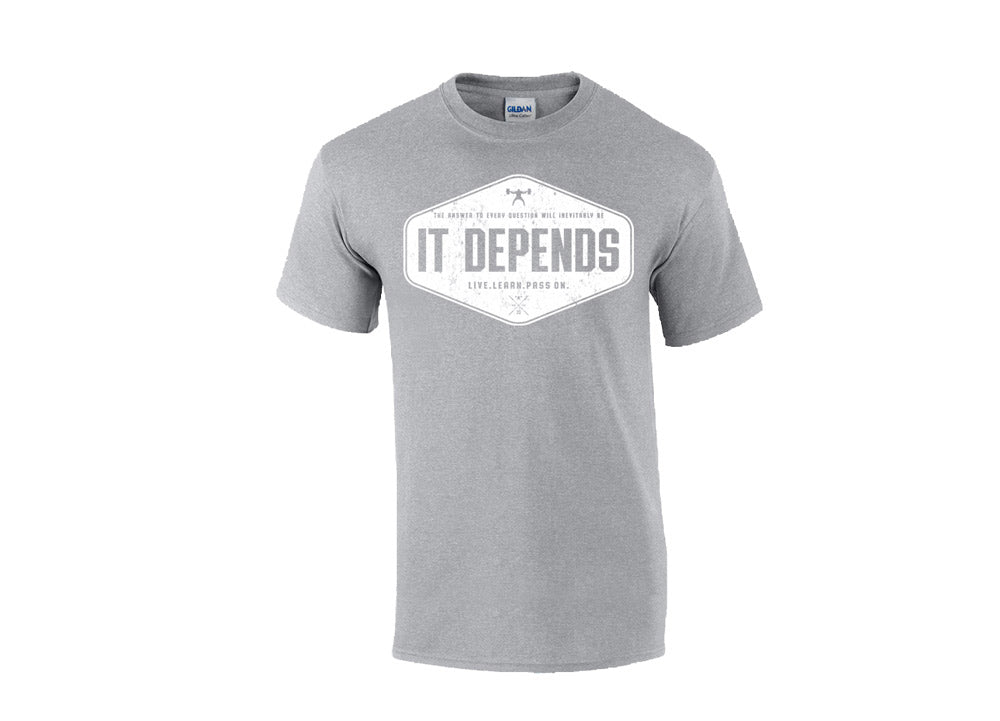 picture of elitefts It Depends T-Shirt grey