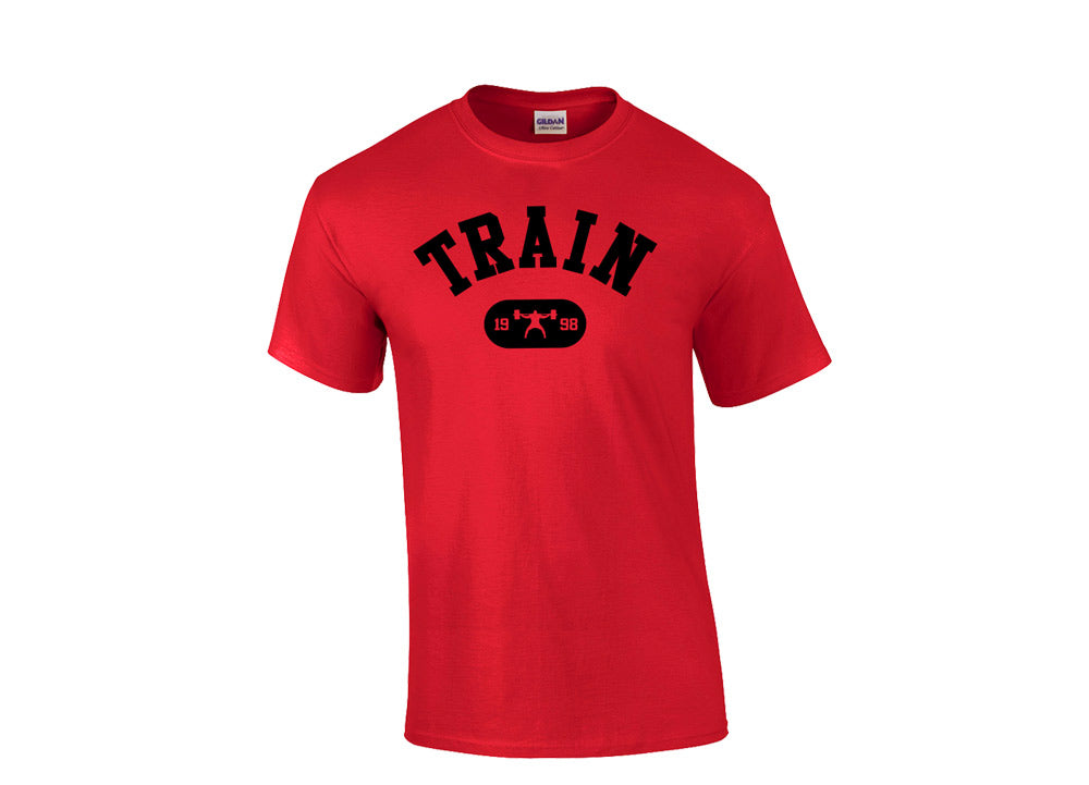 picture of elitefts Train Arch T-Shirt red