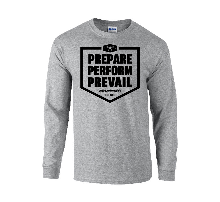 picture of elitefts PPP Badge Long Sleeve T-Shirt