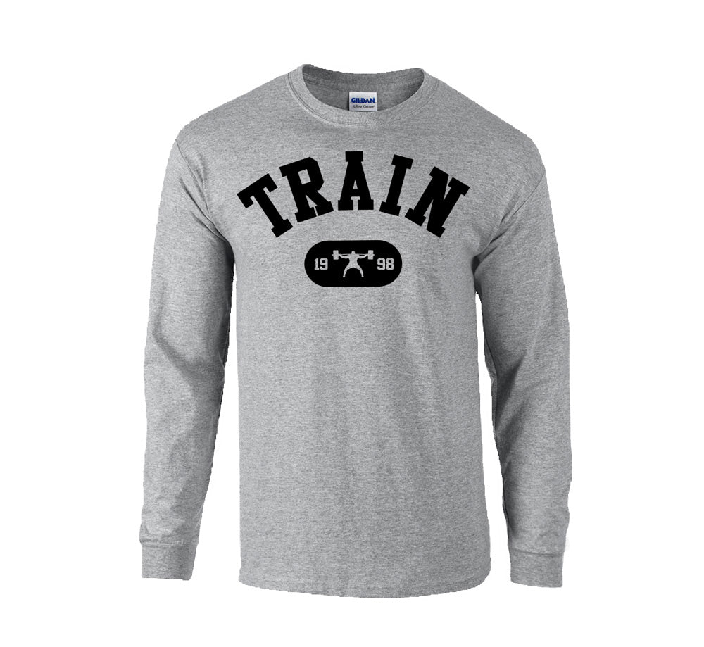 picture of elitefts Train Arch Long Sleeve T-Shirt grey