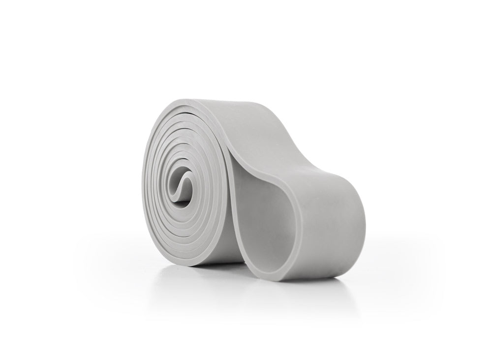 Roll of gray tape on a white background