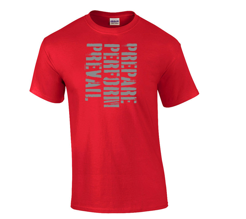 elitefts P3 Grey T-Shirt Red