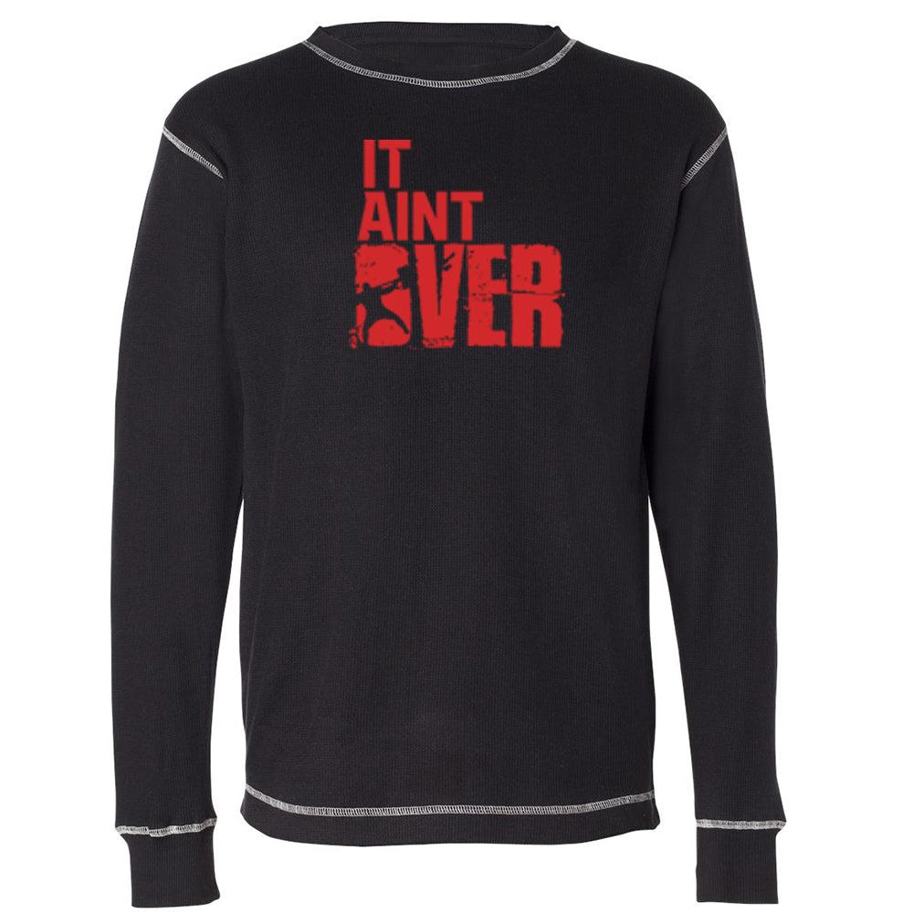 picture of elitefts It Aint Over Thermal Long Sleeve Shirt black