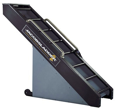 Black ramp with Jacobs Ladder logo on a white background
