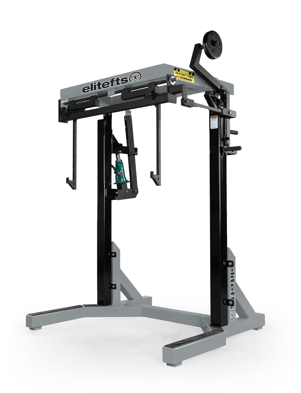 Gym machine with 'elitefts' branding on a white background
