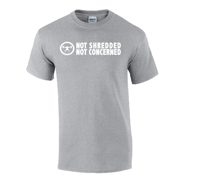 elitefts Not Shredded Not Concerned T-Shirt Grey