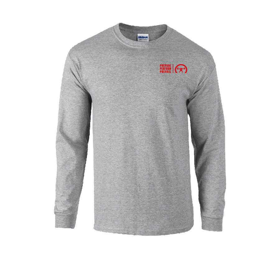 picture of elitefts PPP Small Long Sleeve T-Shirt grey