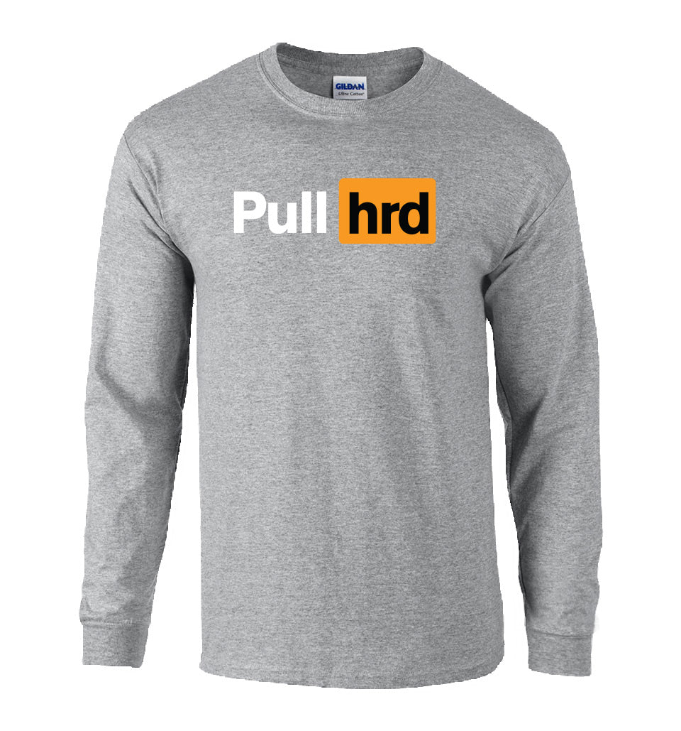 elitefts Pull Hard Long Sleeve T-Shirt grey