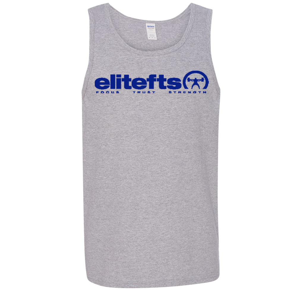 with a blue EliteFTS logo in royal blue letters