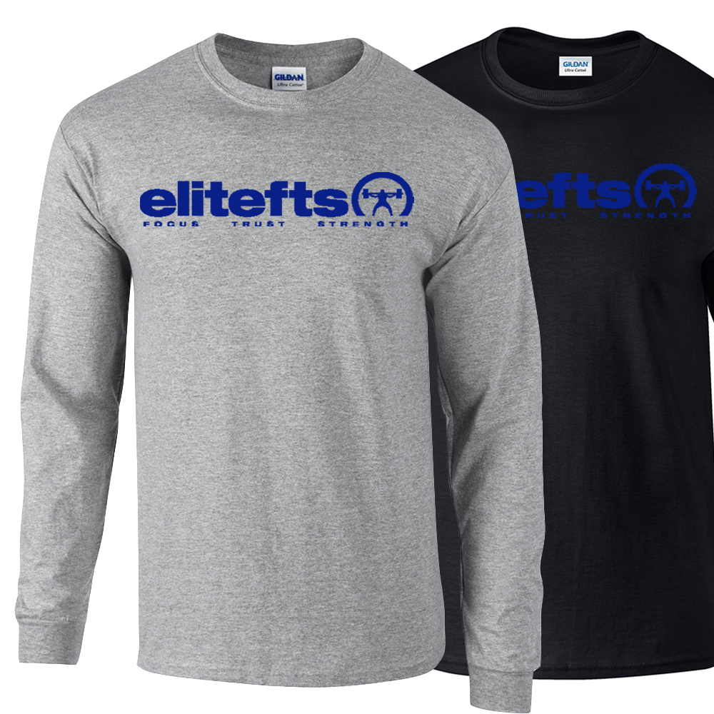 picture of elitefts Tagline Royal Blue Long Sleeve T-Shirt