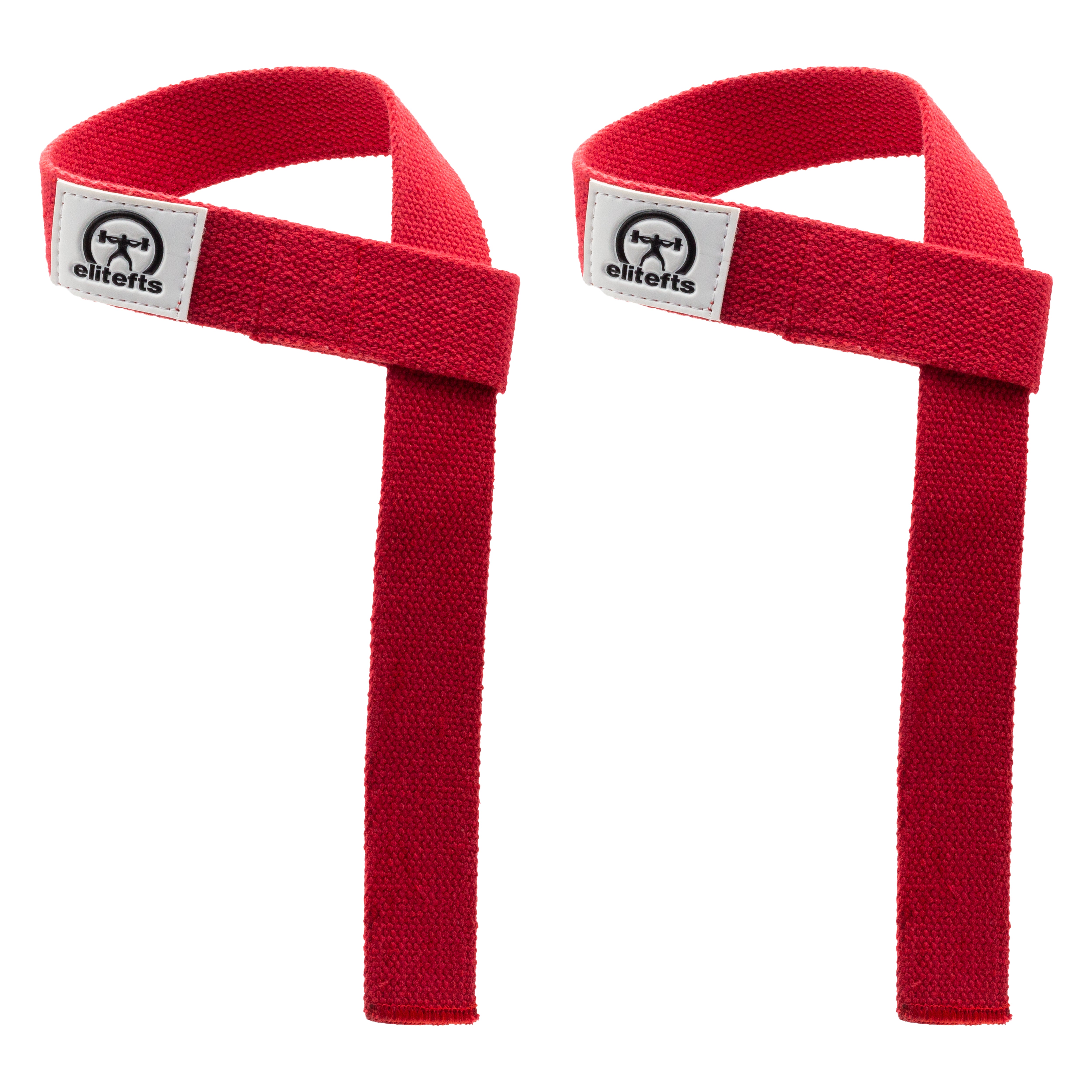 ELITEFTS COTTON WRIST STRAPS in red