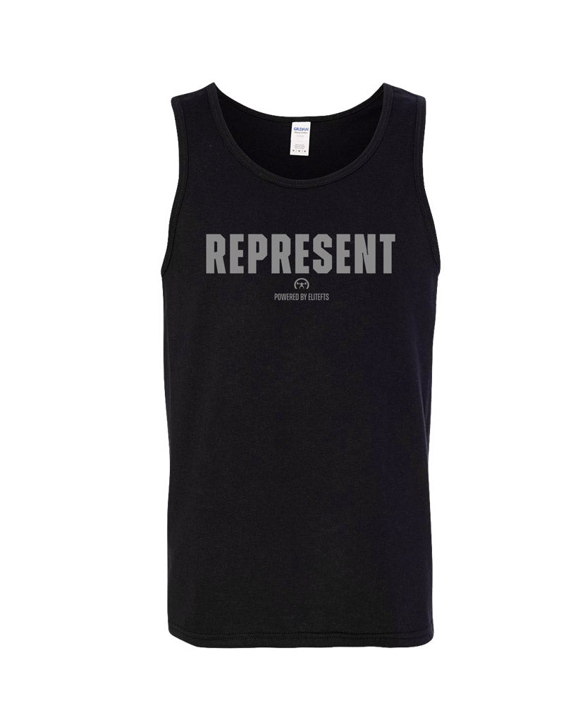 elitefts represent tank top black