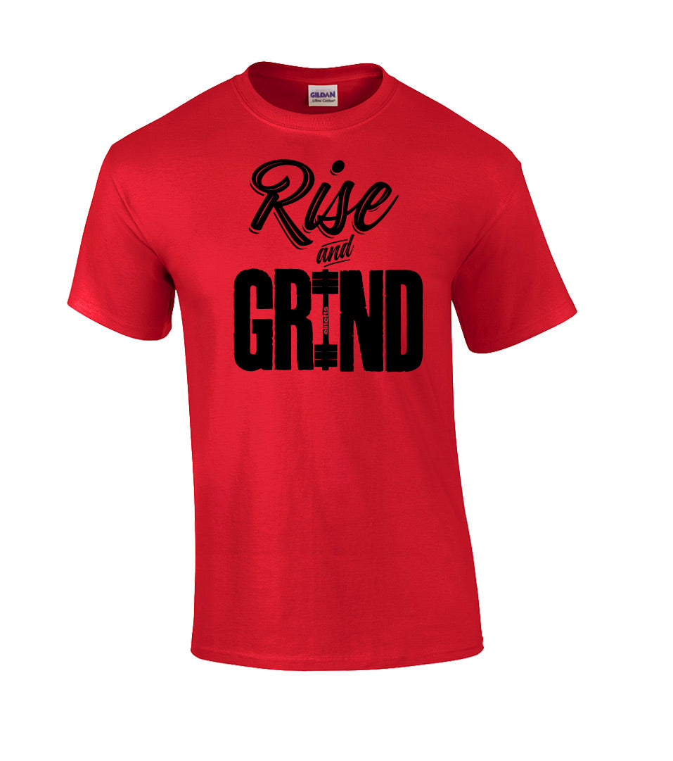 elitefts Rise and Grind T-Shirt red