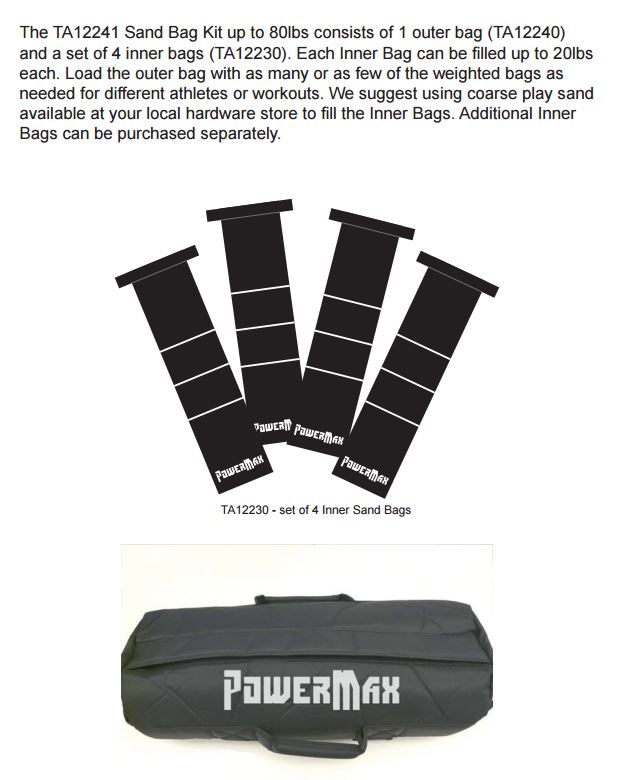 picture of powermax sand bag kit information
