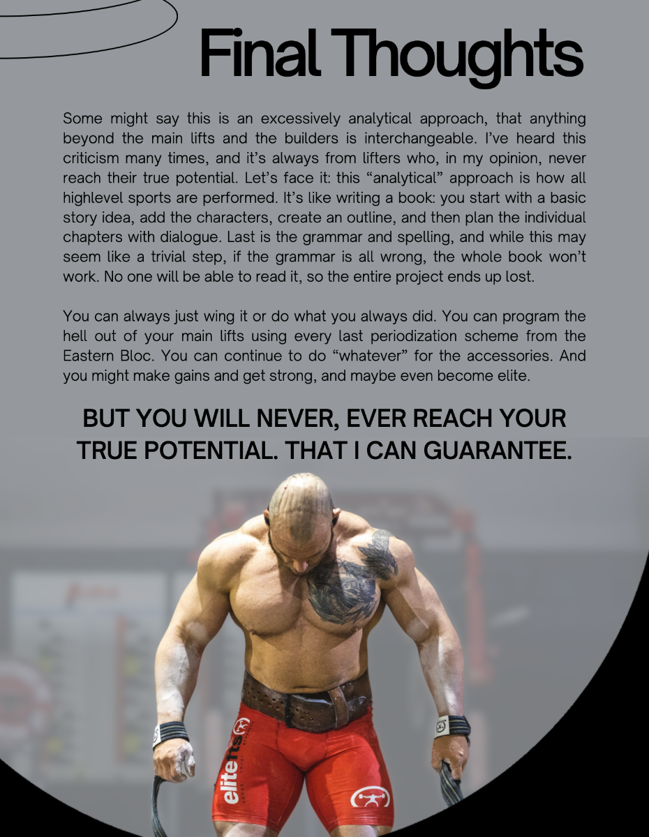 Dave Tate Guide To Supplemental Movements