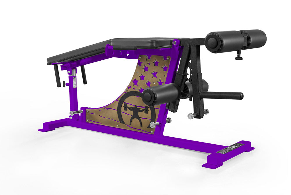 elitefts Signature Leg Ext/Curl Plate Loaded with Adjustable Main Pad & Logo Panel