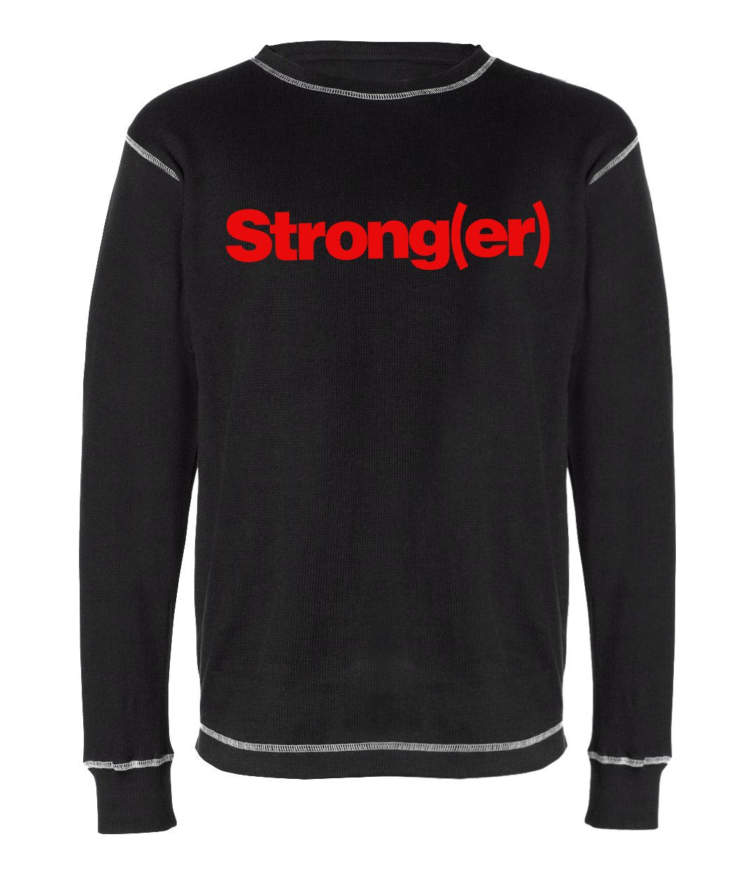 picture of Red Stronger thermal T-shirt black