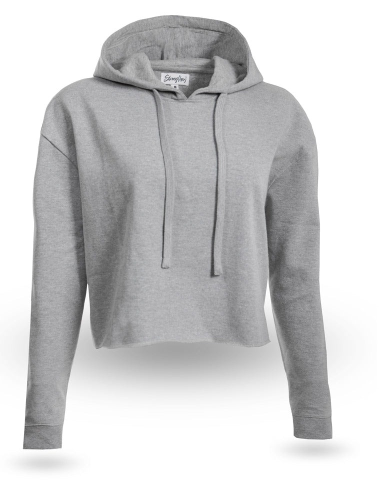 Gray hoodie on a white background