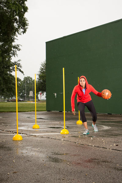 picture of a person using the PowerMax Agility Poles